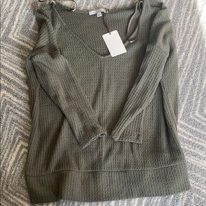 Green light weight sweater